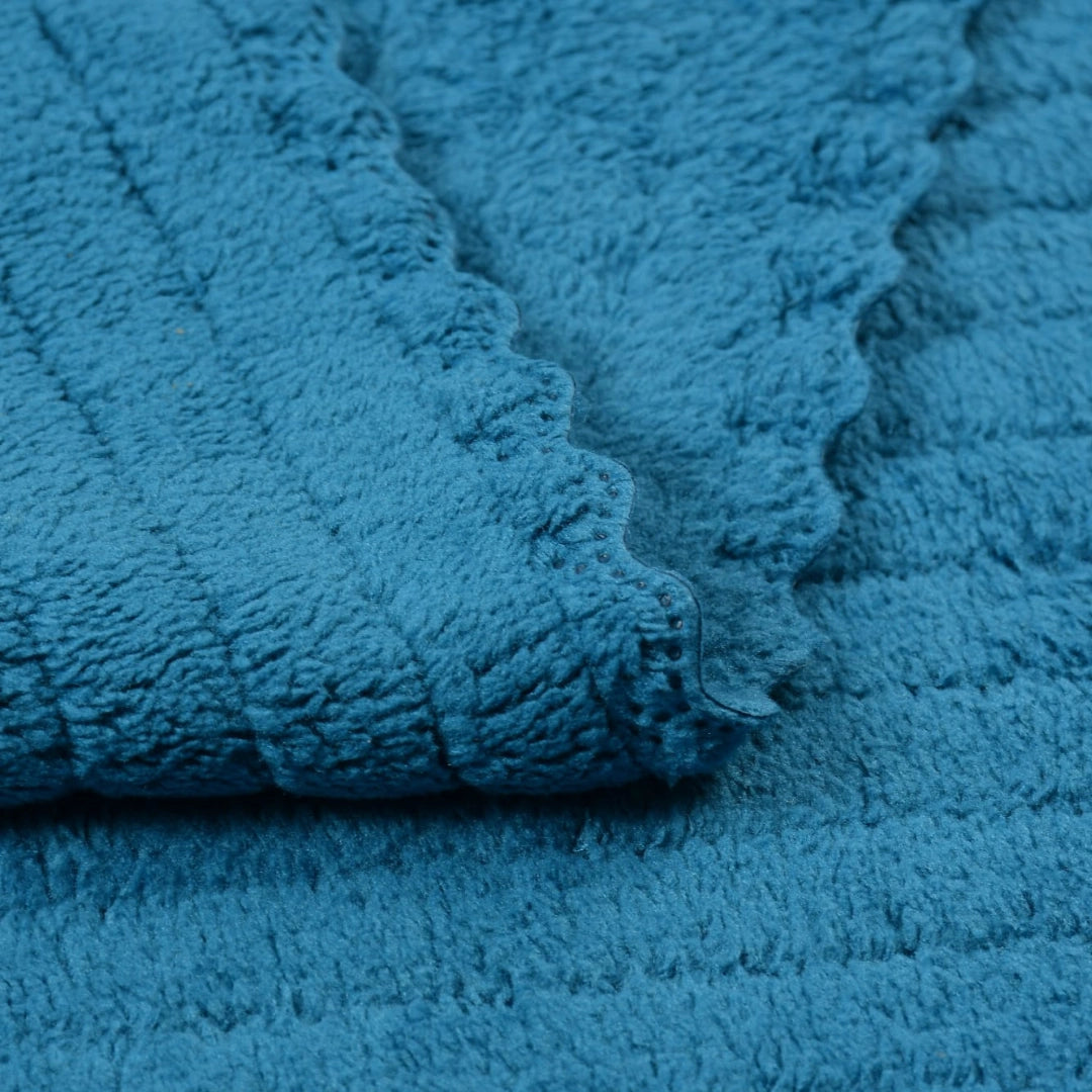 Teal Blue Solid Towel Set For Home