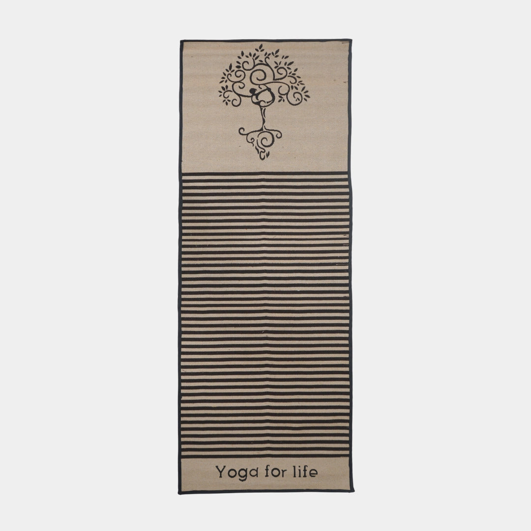 Brown Tree Yoga Mat With Anti Skid Backing