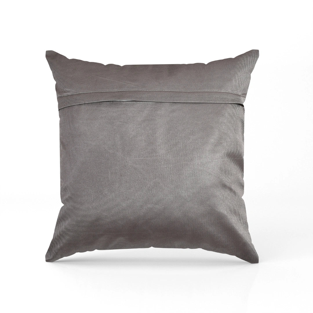 Luxurious Dotted Gray Soft Cushion Covers 5 Piece Set