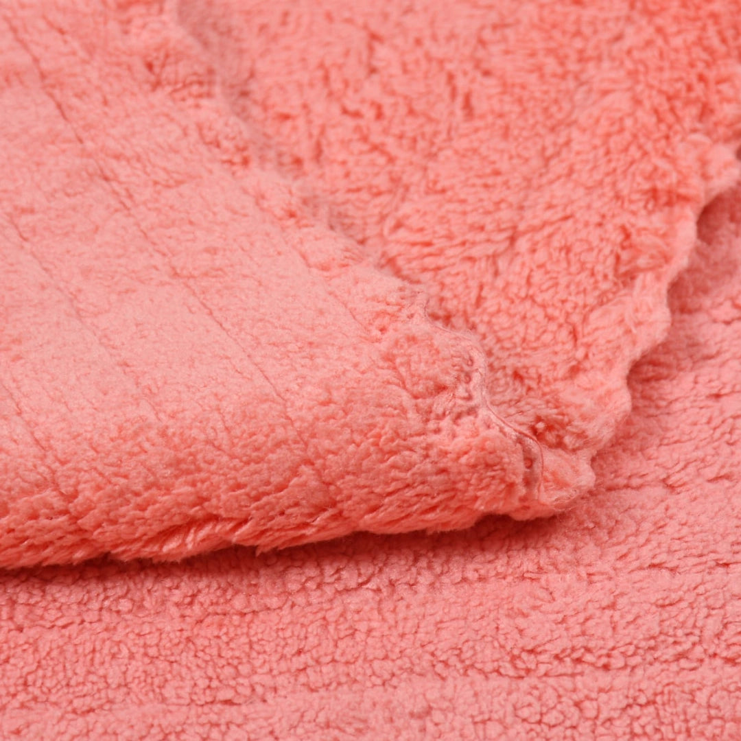 Microfiber Salmon Pink Bath Towel For Home